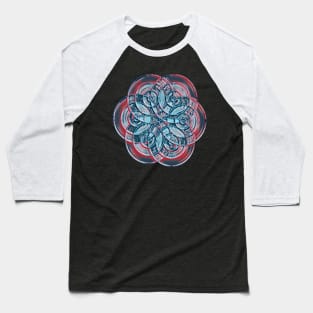 Flower Of Life Oxide Baseball T-Shirt